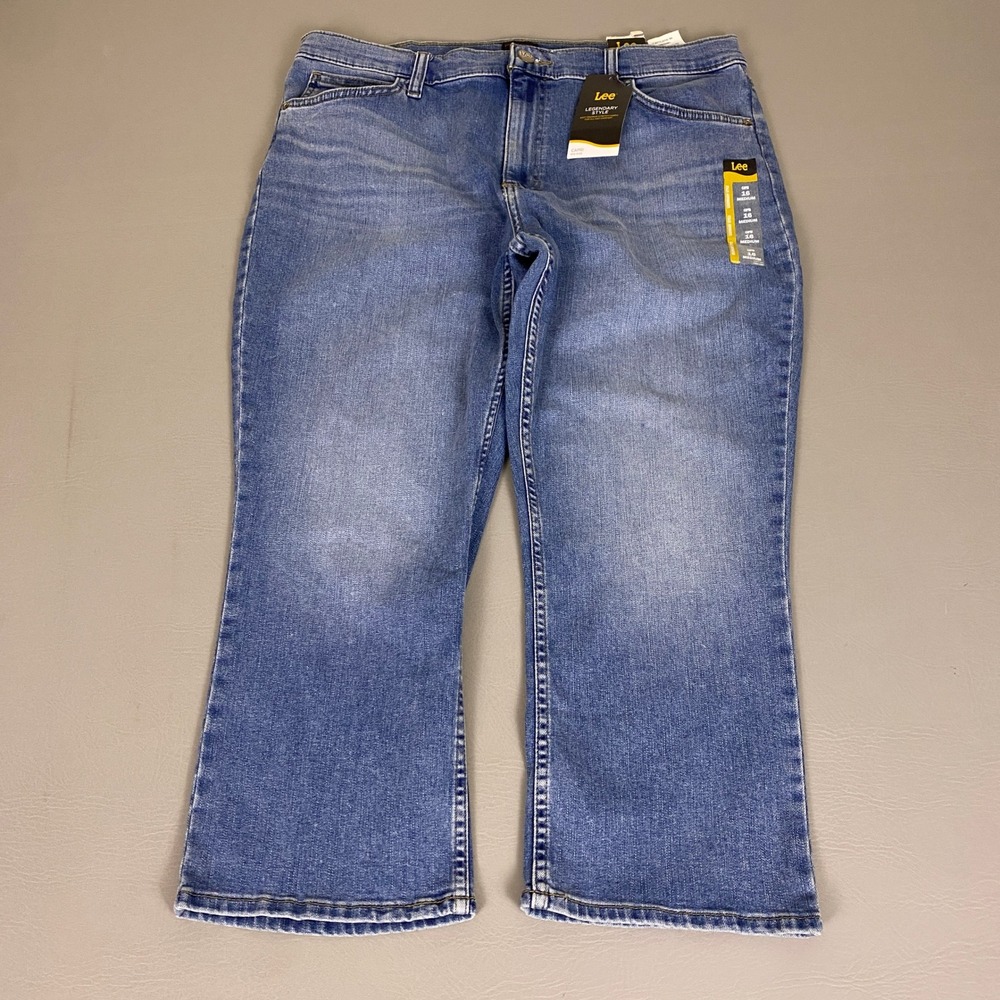 Lee Capri Jeans Women's Size 16 Legendary Style Medium Wash Blue Medium New NWT